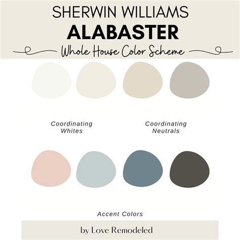 Sherwin Williams Alabaster Color Palette Alabaster Color Scheme ...