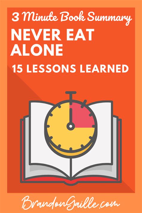 Never Eat Alone Speed Summary: 15 Core Principles in 3 Minutes - BrandonGaille.com
