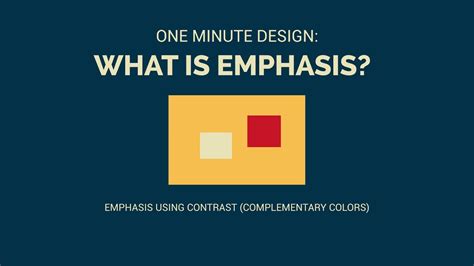 One Minute Design: What is Emphasis in Graphic Design? - YouTube