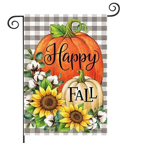 Fall Flags 12x18 Double Sided Festive Small Garden Flag Outdoor ...