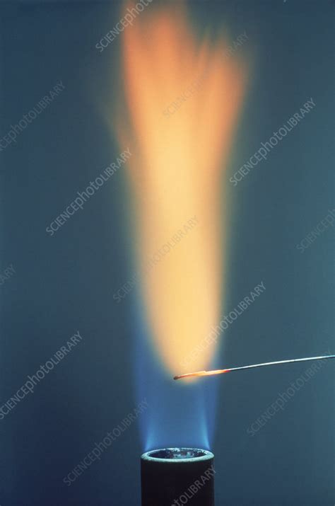 Sodium Flame Test - Stock Image - C002/8021 - Science Photo Library