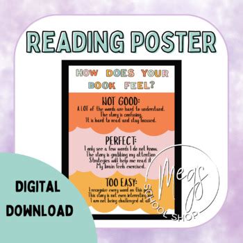 How Does Your Book Feel Poster by Meg's School Shop | TpT