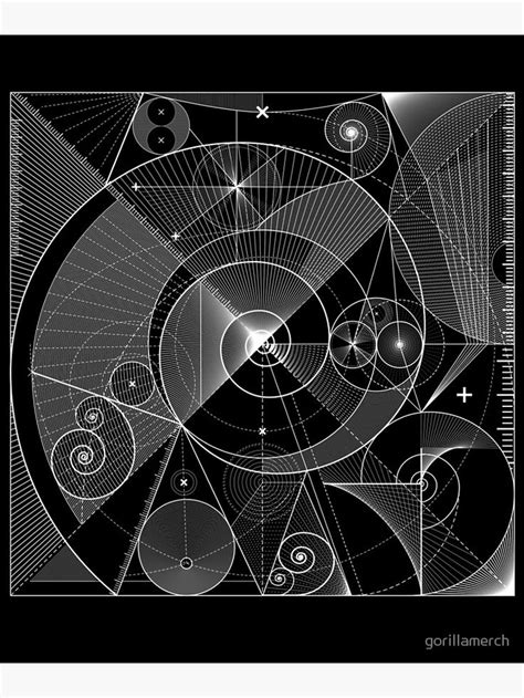 "Fibonacci Sequence, Spiral, Sacred Geometry Design" Poster for Sale by gorillamerch | Sacred ...