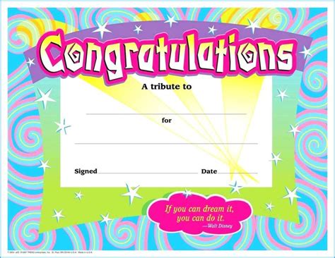 The interesting Blank Award Certificate For Kids – Para Sys … | Certificate of achievement ...