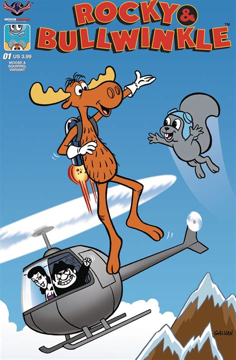 The Rocky & Bullwinkle Show #1 (Flying Moose Galvan Cover) | Fresh Comics