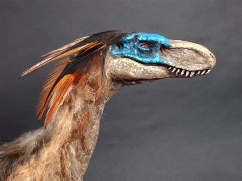 Velociraptor Mongoliensis sculpture (with real feathers!!) — Stan Winston School of Character ...