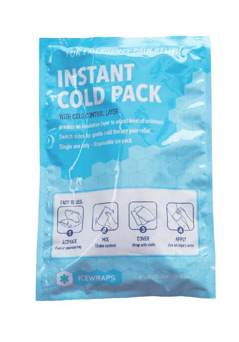 Buy IceWraps Instant Cold Pack - Emergency Disposable Ice Packs for Injuries, Sports, Camping or ...