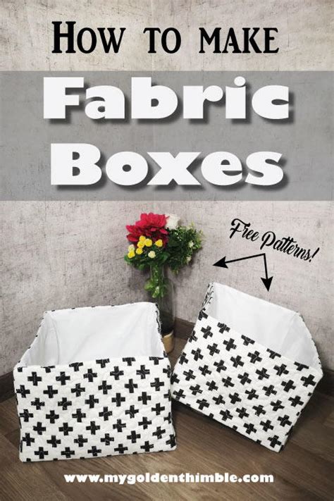 Free Fabric Boxes Pattern | AllFreeSewing.com