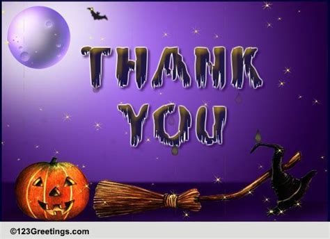 Halloween Thanks! Free Thank You eCards, Greeting Cards | 123 Greetings