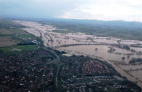 Aerial views show extent of Worcester flood damage - ITV News