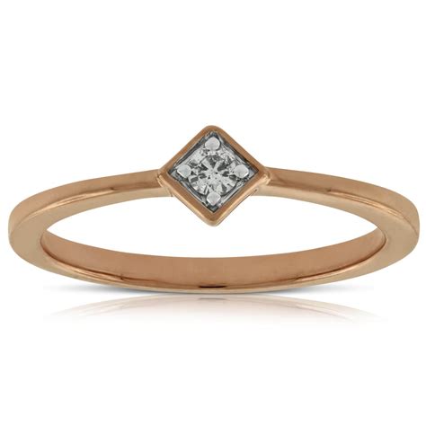 Rose Gold Diamond Promise Ring 14K | Ben Bridge Jeweler