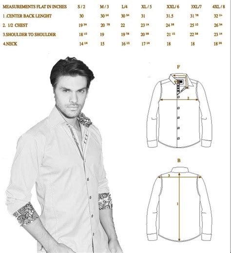 Men Shirt Size Chart | Size chart, Mens shirts, Shirt size