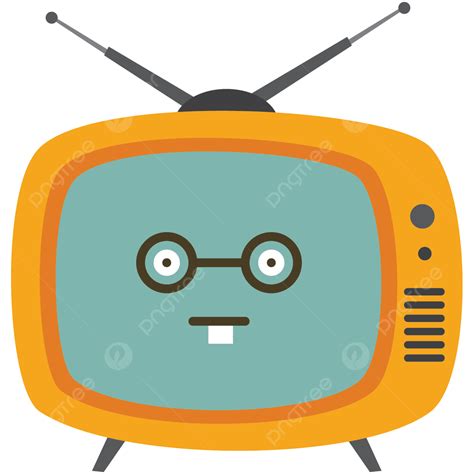 Tv Emoji Expression Geek Vector, Television, Emoticon, Geek PNG and ...