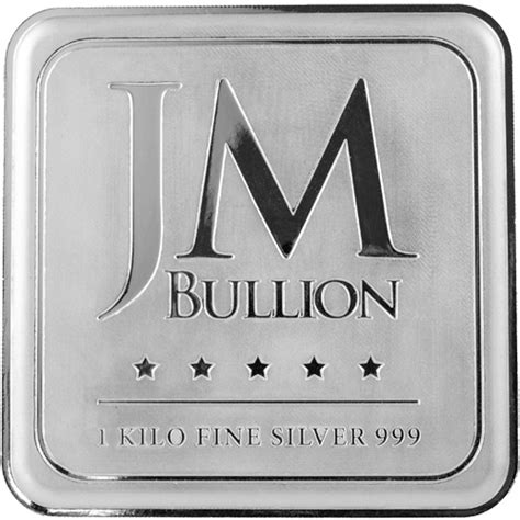 Silver Kilo - JM Bullion Square Bar, Coin from United States - Online ...