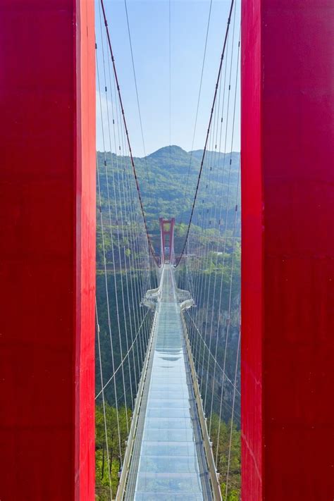 Glass Bridge, Huangchuan Three Gorges Scenic Area - e-architect