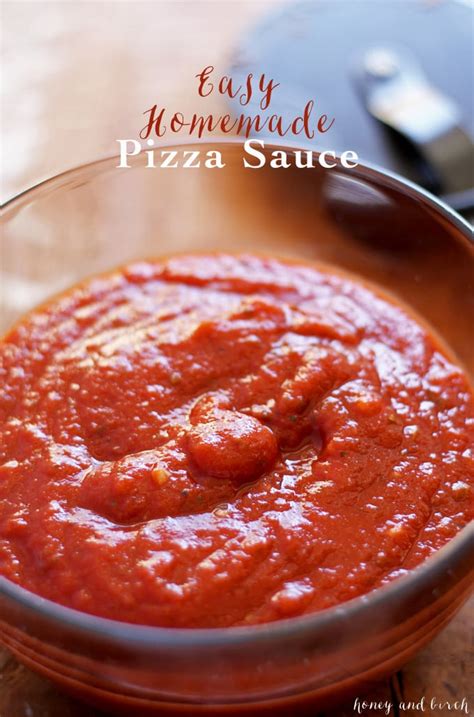 Homemade Pizza Sauce Recipe - Honey and Birch