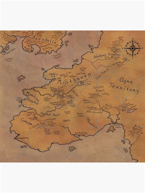 "Enchanted Forest map" Poster for Sale by svenja | Redbubble