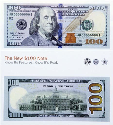 New 100 dollar bill gets high-tech government redesign - mlive.com