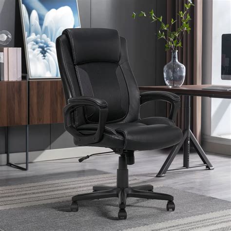 Serta Mid-Back Office Chair With Mesh Accents And Memory Foam, Black ...