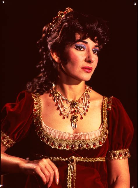 Maria Callas as Floria Tosca in Act II of Puccini's opera Tosca at ...