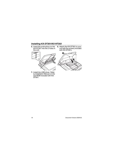 Panasonic kx-dt343 User Manual | Page 16 / 24 | Also for: KX-DT333, KX ...