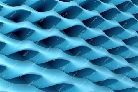 Premium AI Image | Blue geometric pattern abstract background wallpaper