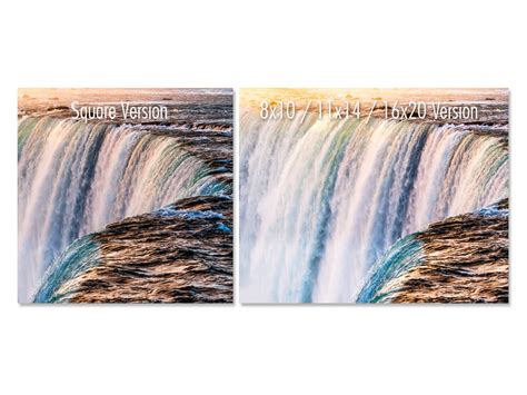 Niagara Falls Photo. Waterfall Wall Art Photography Print. Canvas Picture Home Decor. Landscape ...