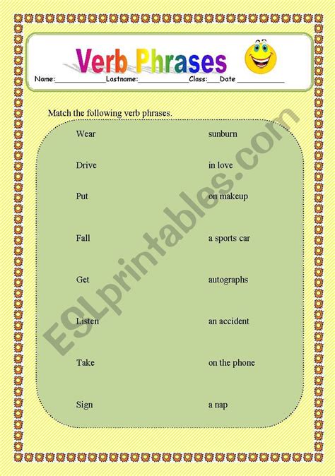 20++ Verb Phrase Worksheet – Worksheets Decoomo