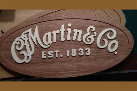 Martin Guitar Wood Signs— by Caffrey Studios