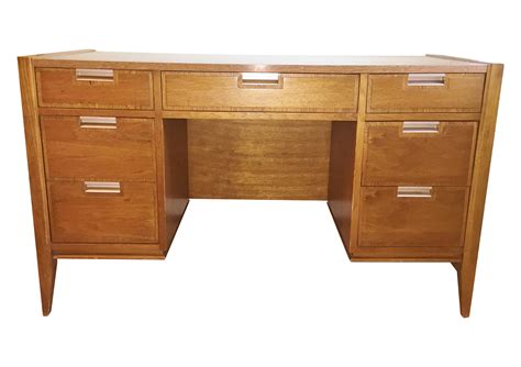 Basic Witz Mid-Century Modern Walnut Desk | Walnut desk modern, Walnut desks, Mid-century modern