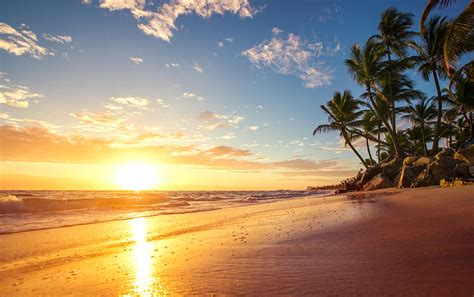 Sunrise on a tropical island Photograph by Valentin Valkov