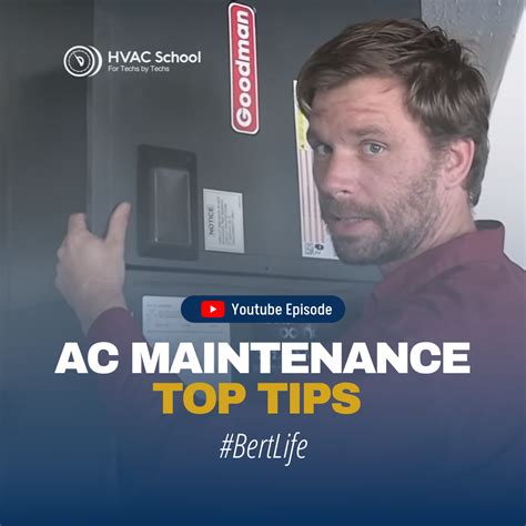 AC Maintenance Top Tips #BertLife - HVAC School