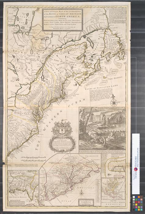 A new and exact map of the dominions of the King of Great Britain on ye ...