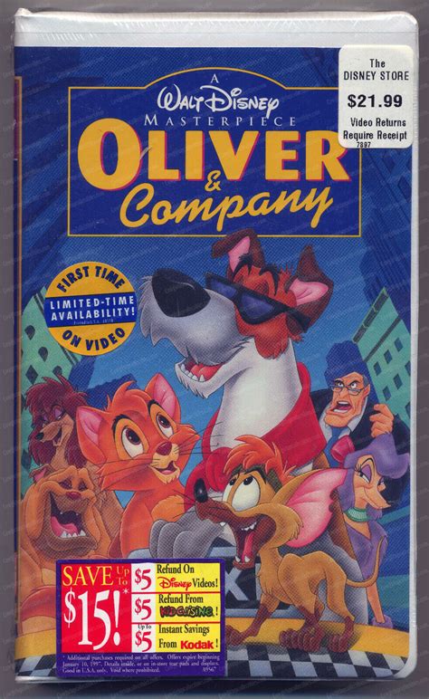 Walt Disney's Masterpiece OLIVER & COMPANY, 7897, VHS Sealed | eBay