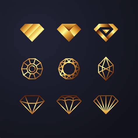 Diamond logo collection | Free Vector