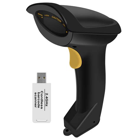 Costech Wireless USB Barcode Scanner 2.4GHz, [Plug & Play] Wireless Handheld Bar Code Reader ...