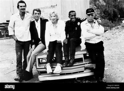 CANNONBALL RUN II, from left, Burt Reynolds, Dean Martin, Shirley MacLaine, Sammy Davis, Jr ...