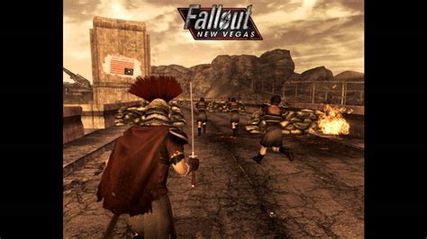 Fallout: New Vegas - Battle of Hoover Dam (Caesar's Legion) - YouTube