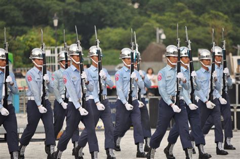 day, outdoors, parade, military uniform, weapon, Taiwan, headwear, uniform, real people, crowd ...