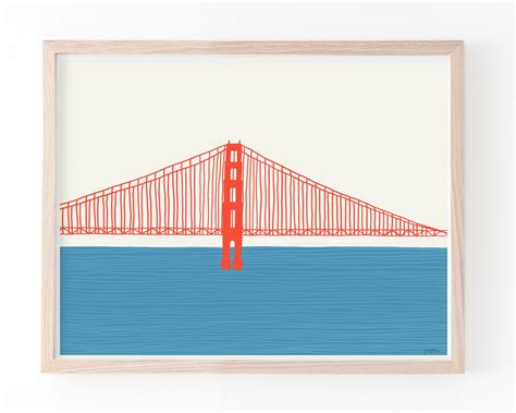 Golden Gate Bridge Art Print Right. Available Framed or | Etsy