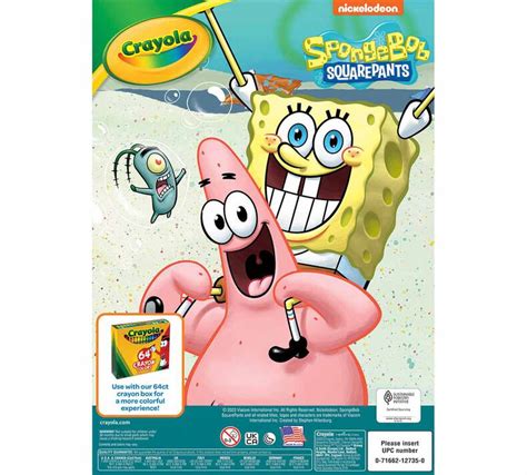 Spongebob Coloring Book & Sticker Sheet | Crayola