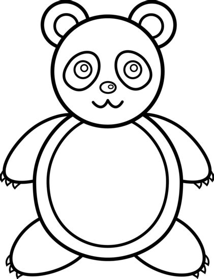 Panda Outline - ClipArt Best