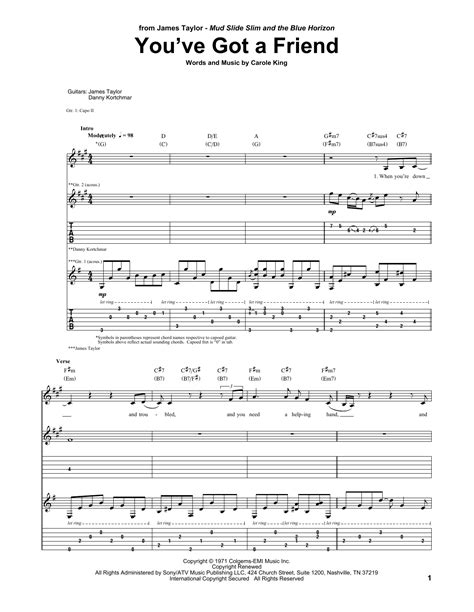 You've Got A Friend | Sheet Music Direct