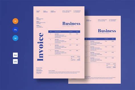 Download Invoice Template Template Free - Kufonts.com