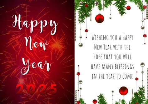 New Year Greeting Card Templates | PDF Template