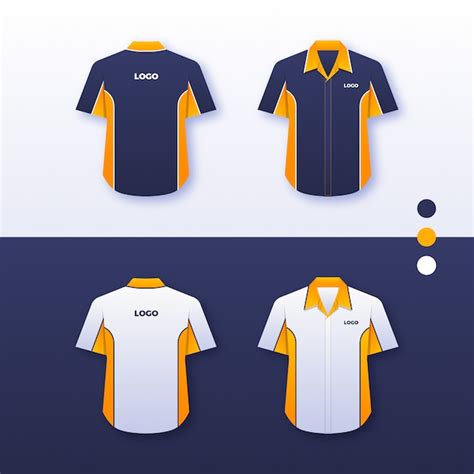 Diseño de la camisa uniforme de la empresa | Vector Premium