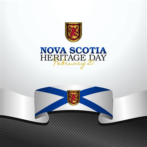 vector graphic of nova scotia heritage day good for nova scotia ...