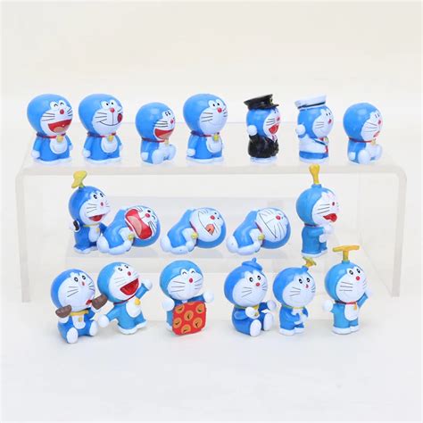 3cm Japan Anime Cartoon Cute Doraemon Figure Doraemon Mini Cat PVC action Figure Model Toys ...