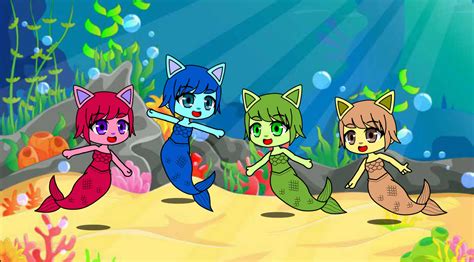 The Background Mermaids in Gacha Club by JavierGD2003 on DeviantArt