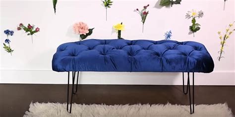 She Makes A Stunning And Artsy Tufted Bench...Here's How To Do It (Watch!)